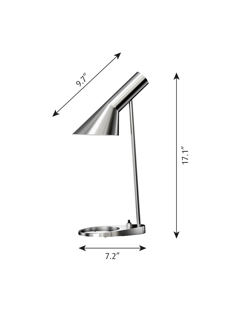 Louis Poulsen Aj Table Mini Lampada Da Tavolo - Argento