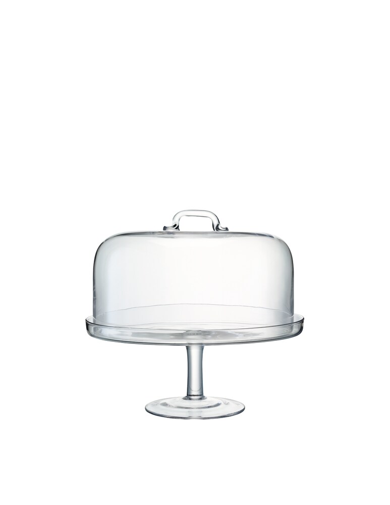 Lsa Serve Alzata & campana h38cm - Trasparente