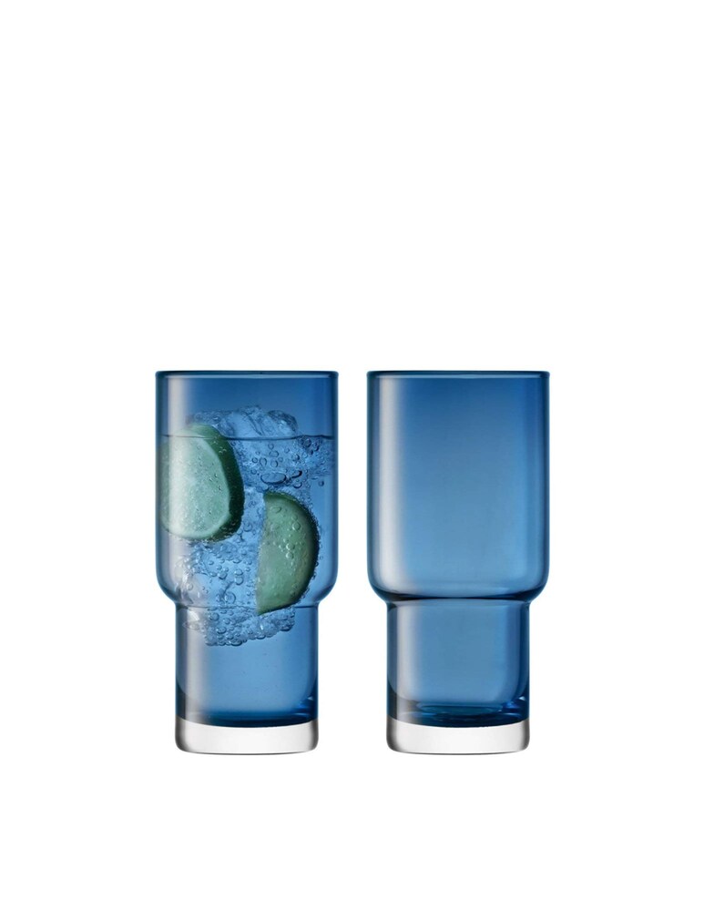 Lsa Utility Bicchiere Bibita 390ml Set 2 Pz - Blu