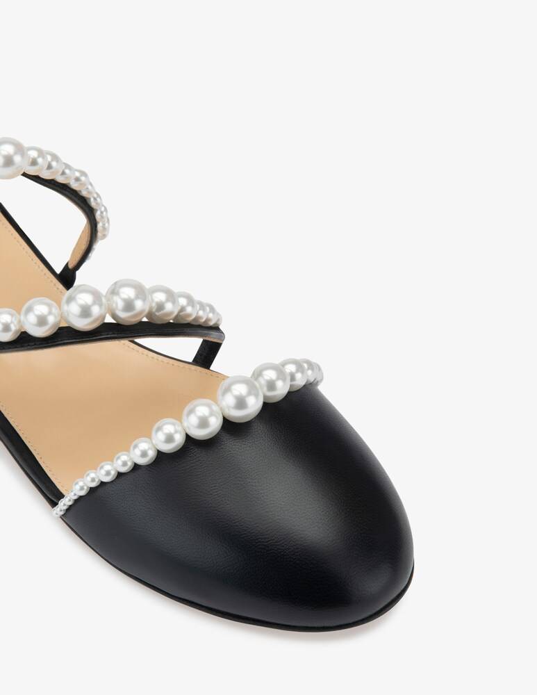 Mach & Mach Ballerine Con Perle A Punta Chiusa Sirene