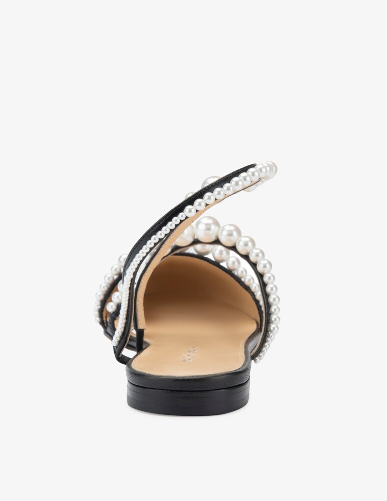 Mach & Mach Ballerine Con Perle A Punta Chiusa Sirene