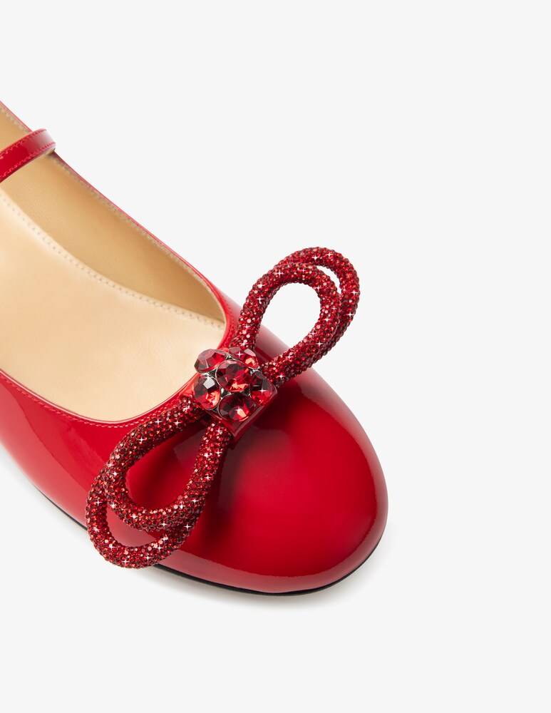 Mach & Mach Ballerine In Vernice Con Doppio Fiocco