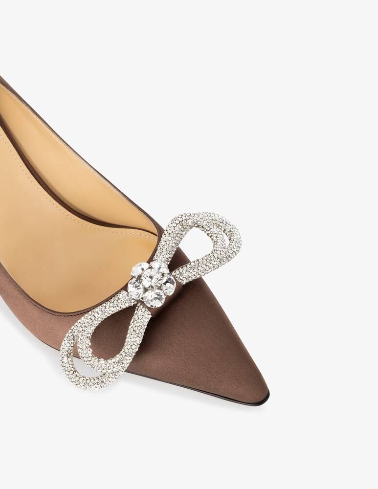 Mach & Mach Décolleté In Raso Con Doppio Fiocco