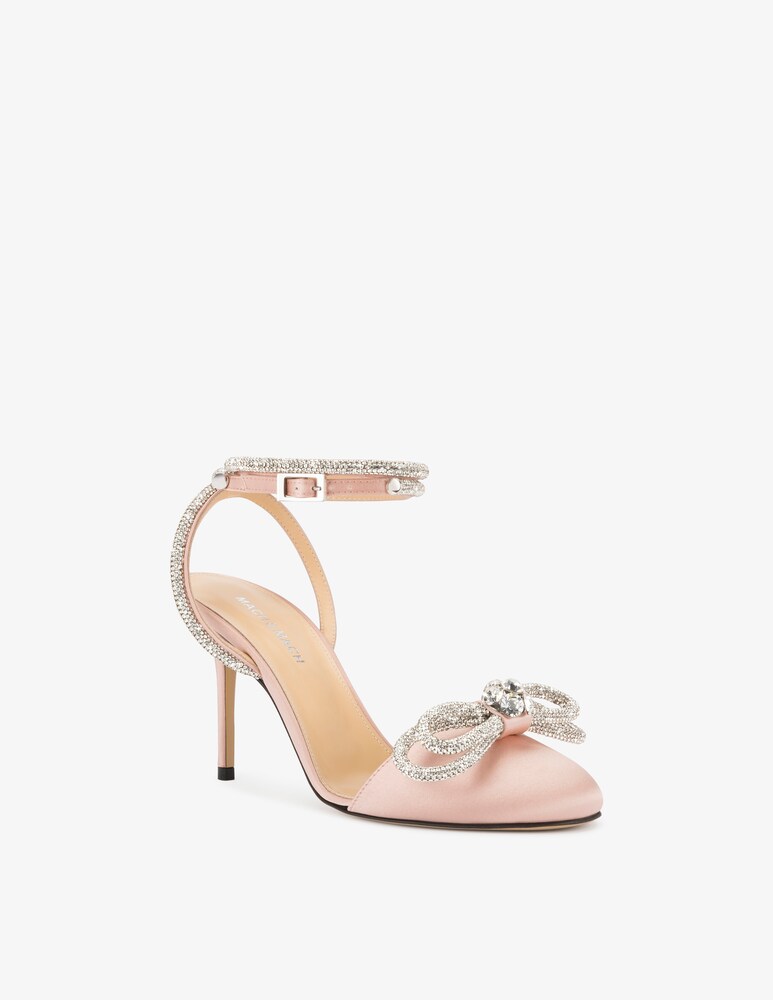Mach & Mach Sandali Chiusi In Raso Con Doppio Fiocco