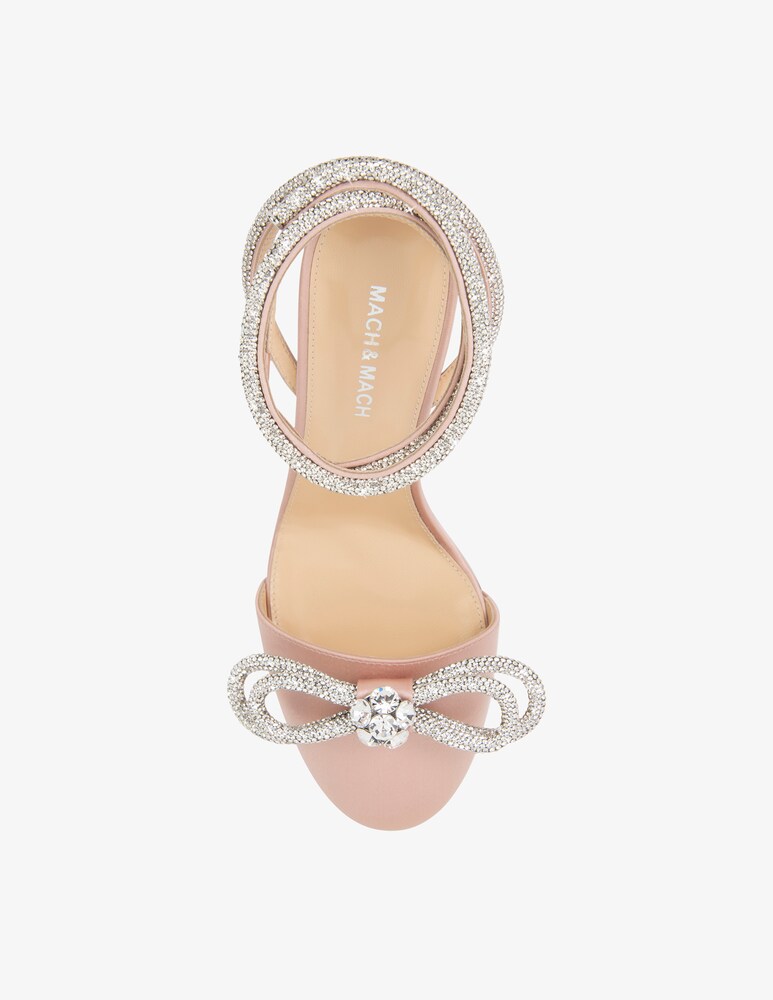 Mach & Mach Sandali Chiusi In Raso Con Doppio Fiocco