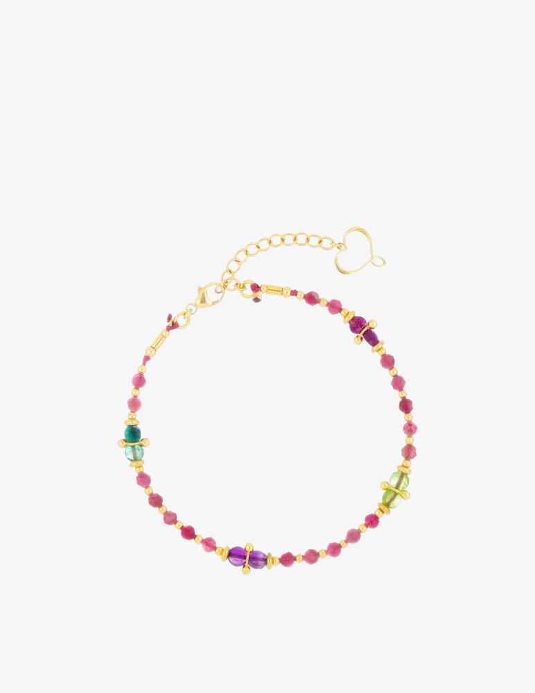 Maman et Sophie Bracciale tormalina rosa e pietre