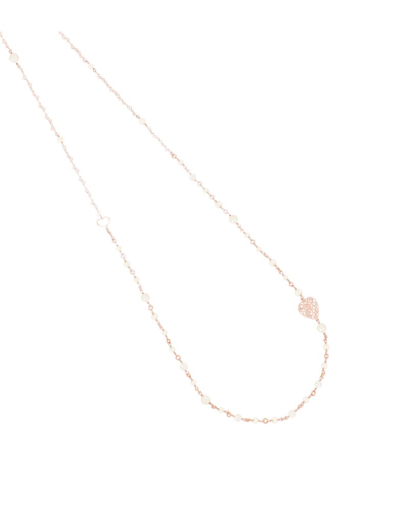 Maman et Sophie Collana perle bianche - Rosa