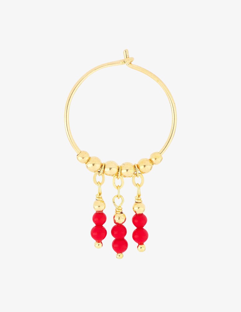 Maman et Sophie Orecchino cerchio piccolo mia africa corallo