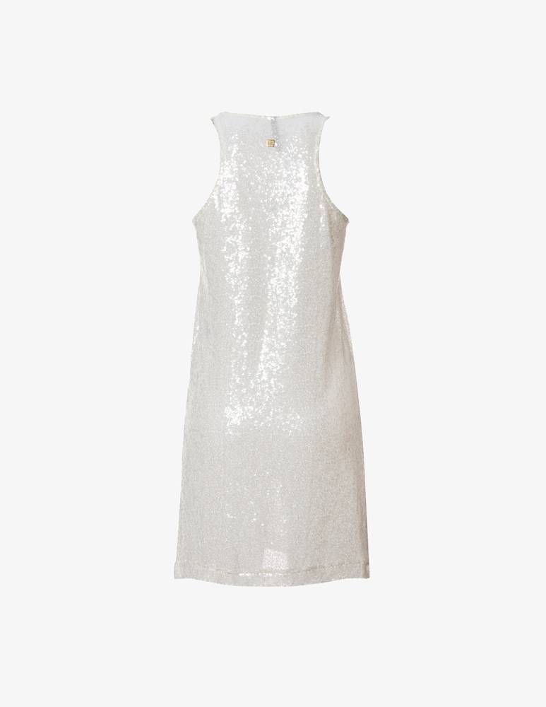 Manila Grace Canotta lunga con paillettes