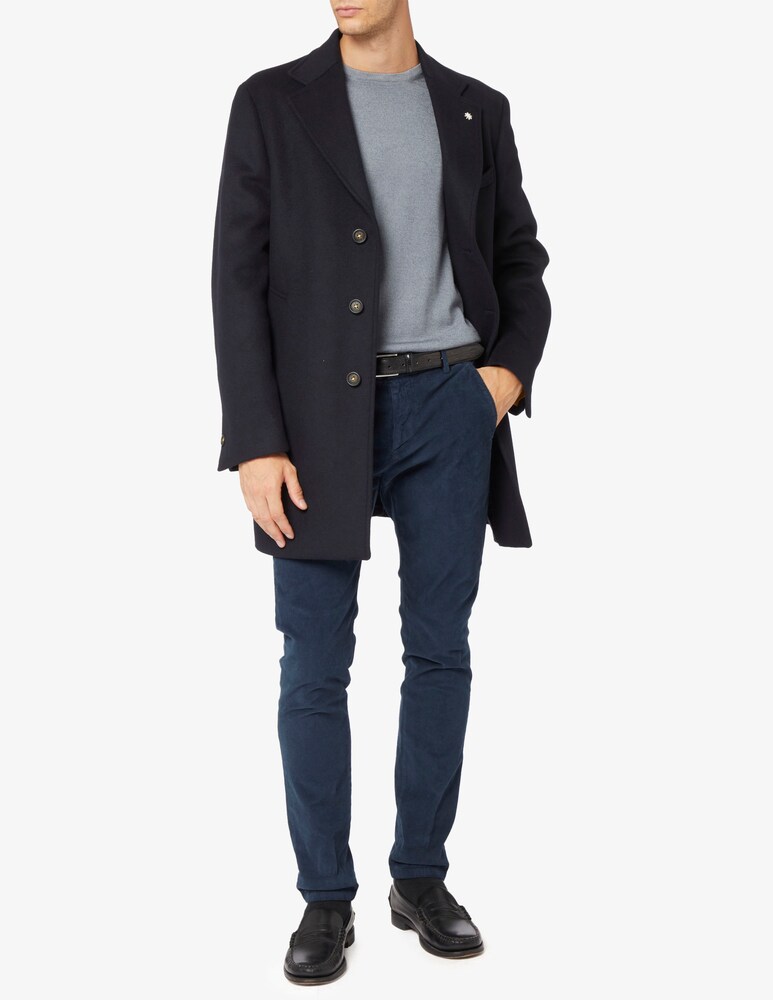 Manuel Ritz Cappotto Monopetto In Panno
