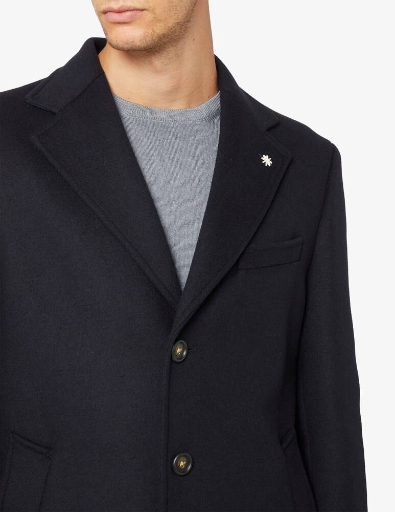 Manuel Ritz Cappotto Monopetto In Panno