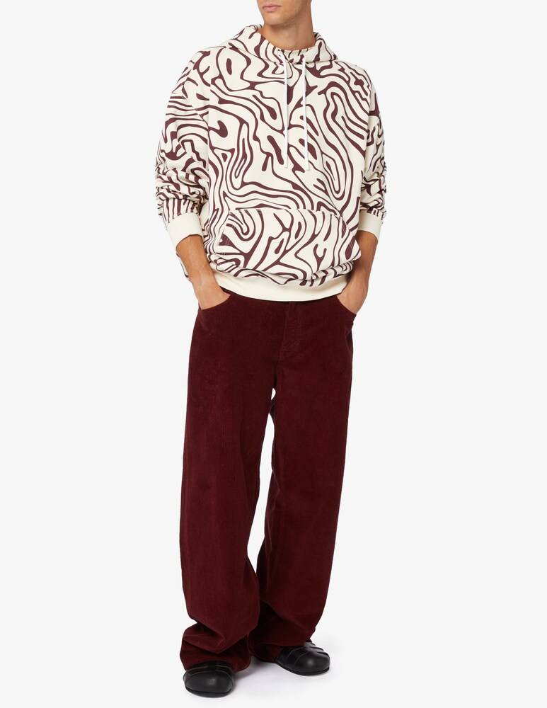 Marcelo Burlon Felpa Con Cappuccio Fluid Comfort