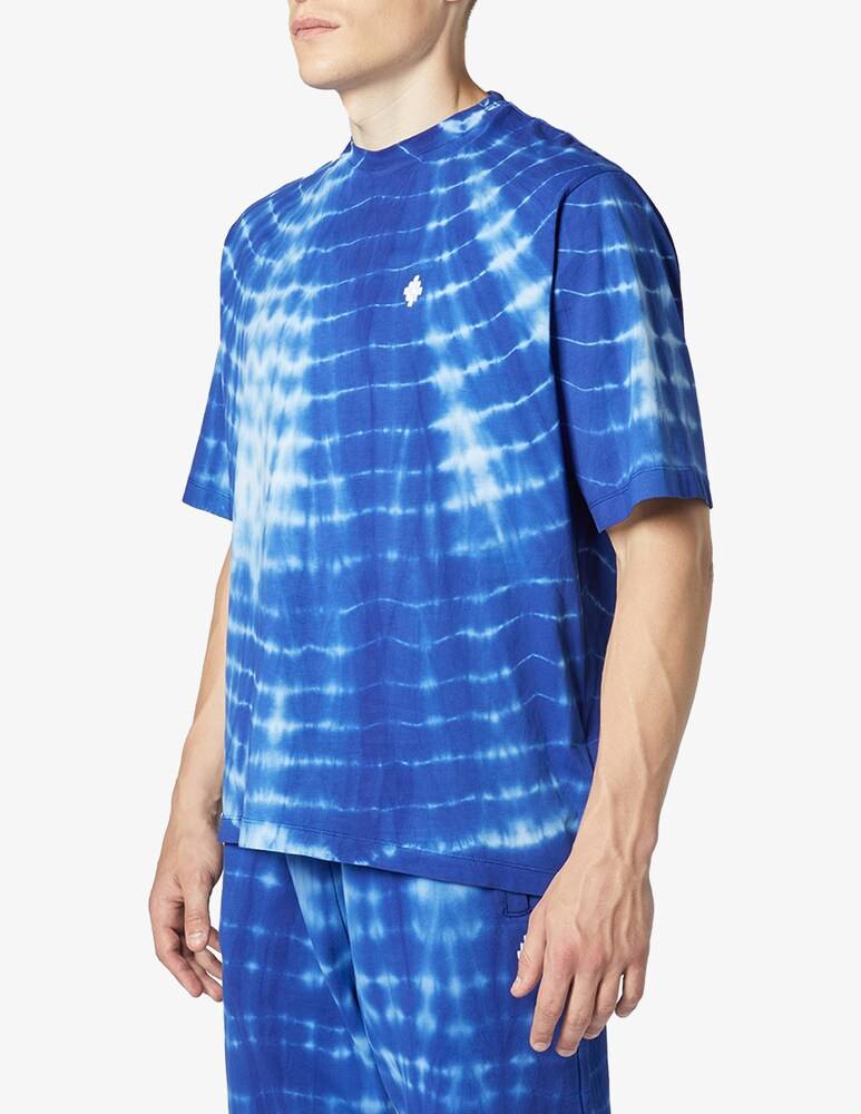 Marcelo Burlon Maglietta Soundwaves Blue