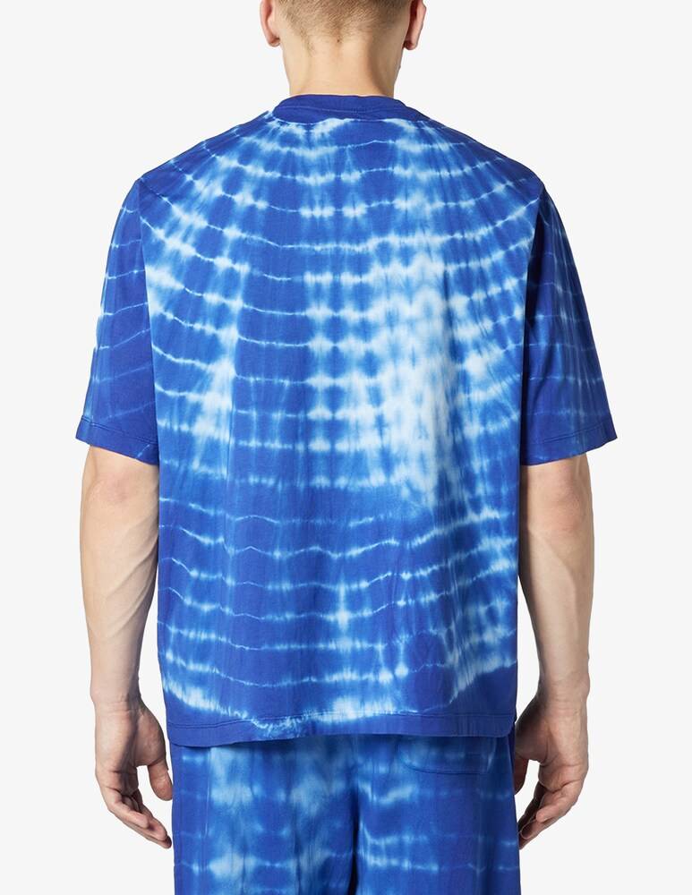 Marcelo Burlon Maglietta Soundwaves Blue