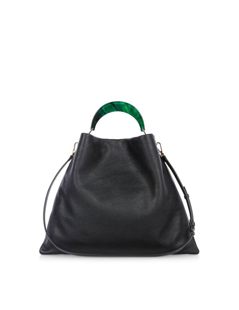 Marni Borsa A Mano In Pelle - Nero
