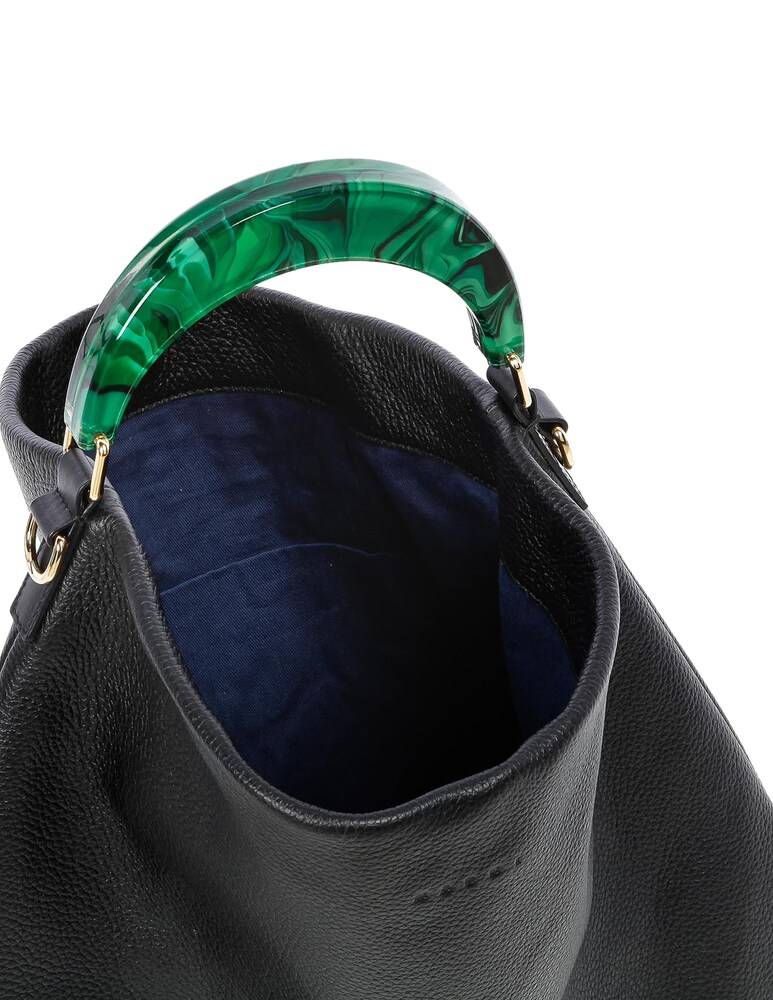 Marni Borsa A Mano In Pelle - Nero