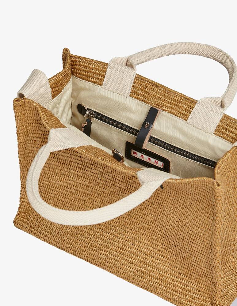 Marni Borsa A Spalla In Raffia - Multicolor