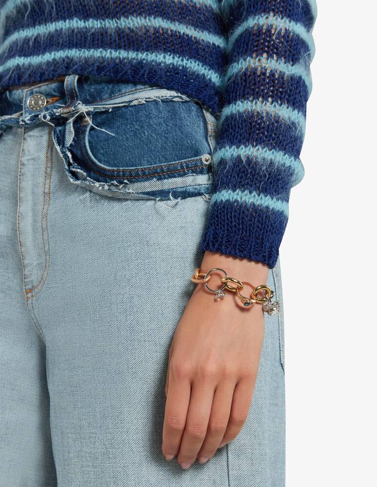 Marni Bracciale A Catena Spessa Con Strass