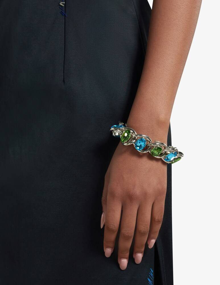 Marni Bracciale A Catena Spessa Con Strass