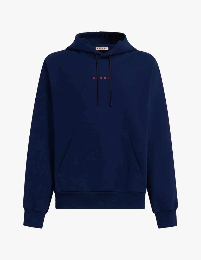 Marni Felpa con cappuccio loghino