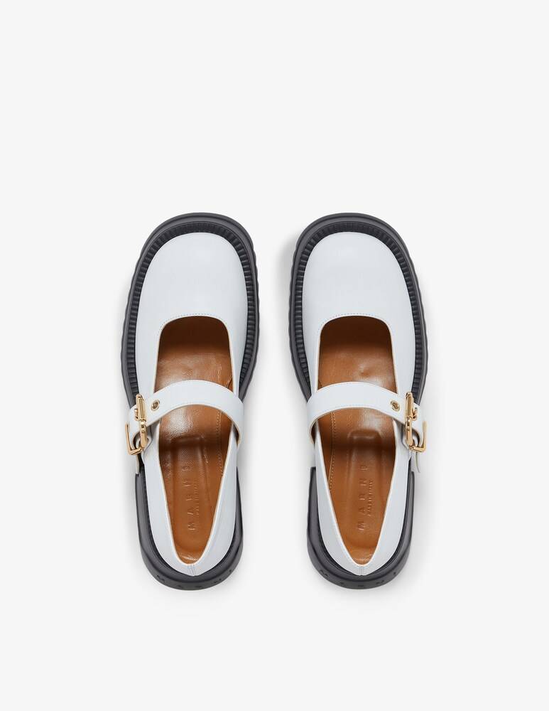 Marni Mary Jane In Pelle Con Suola Platform