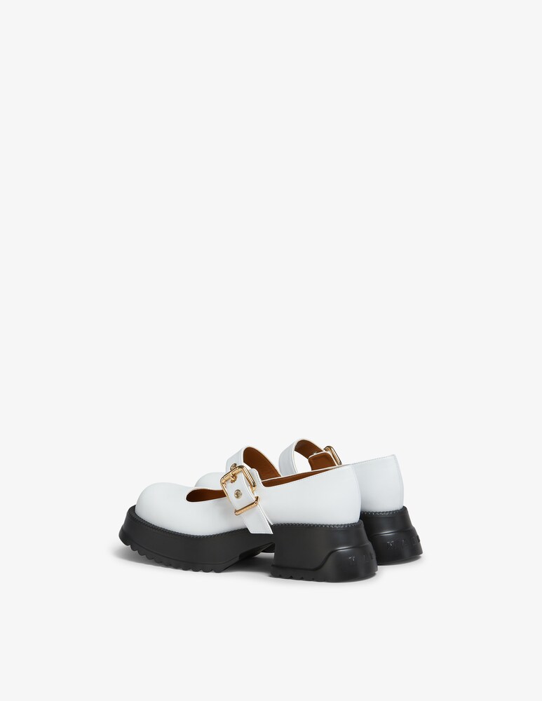 Marni Mary Jane In Pelle Con Suola Platform