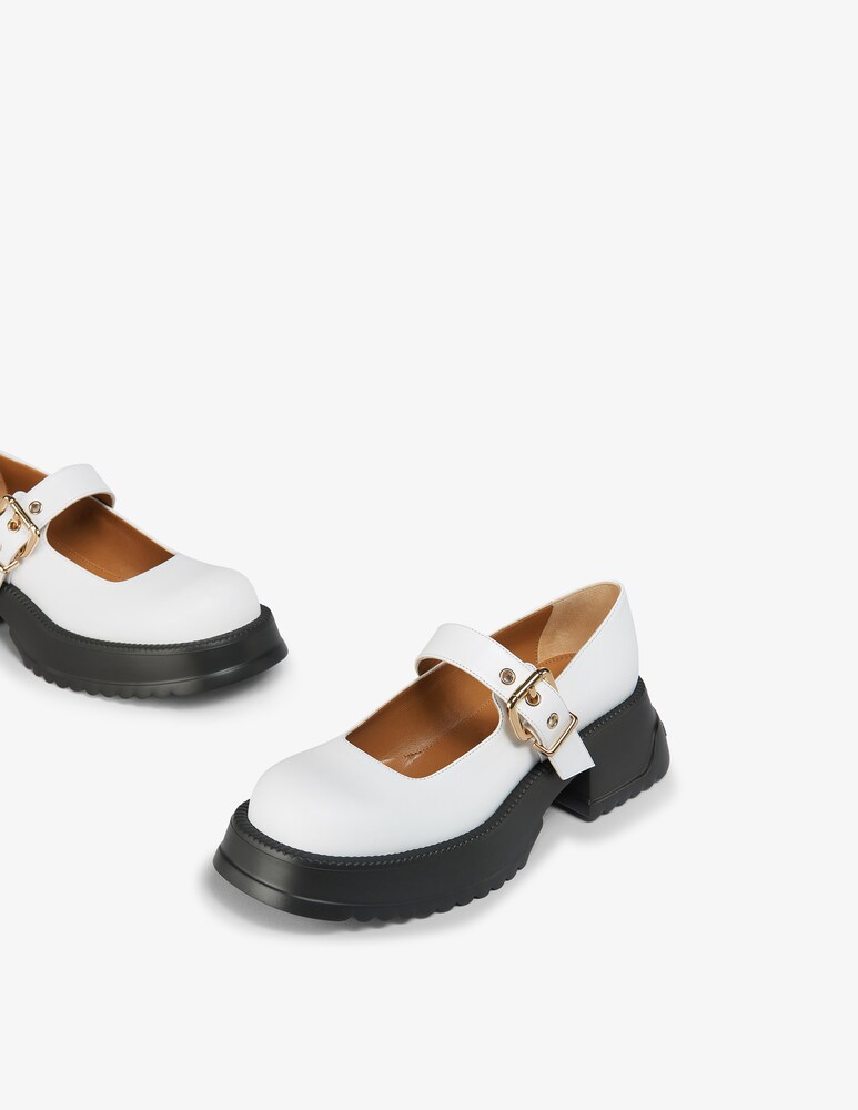 Marni Mary Jane In Pelle Con Suola Platform