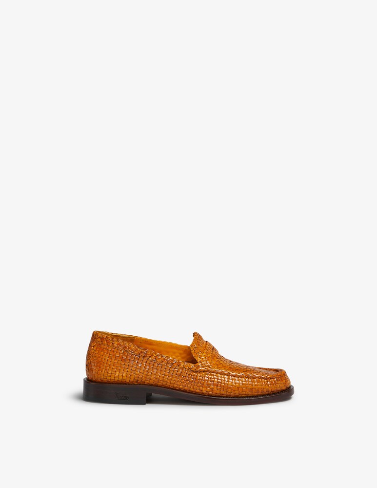 Marni Mocassino bambi in pelle con maxi nappine