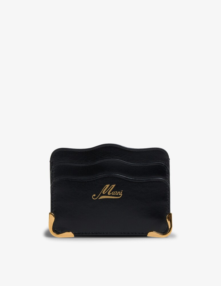 Marni Portacarte ondulato in pelle