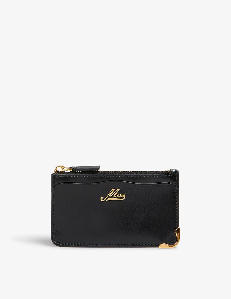 Marni Portacarte ondulato in pelle