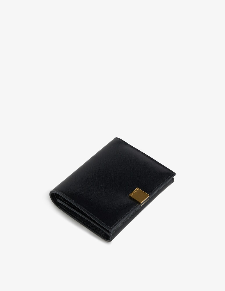 Marni Portafoglio Prisma Tri-fold In Pelle