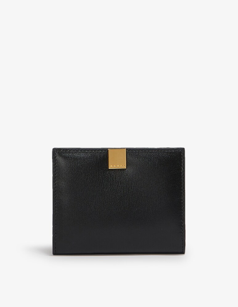 Marni Portafoglio prisma tri-fold in pelle