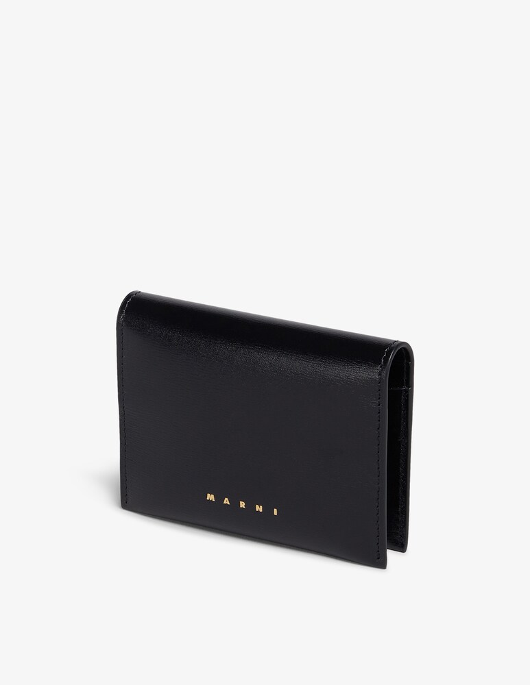 Marni Portafoglio Prisma Tri-fold In Pelle
