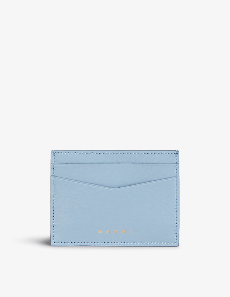 Marni Portafoglio prisma tri-fold in pelle