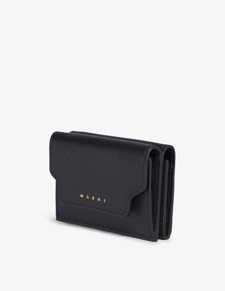 Marni Portafoglio Tri-fold In Pelle