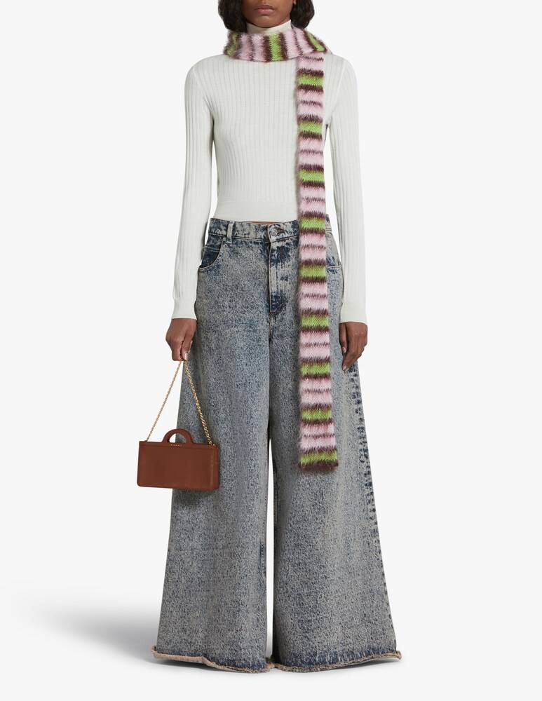 Marni Portafoglio Tropicalia In Pelle Con Tracolla A Catena