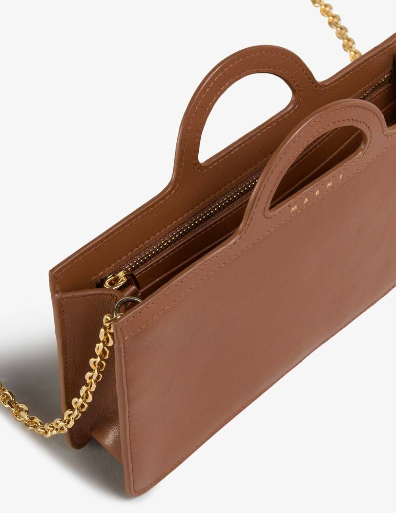 Marni Portafoglio Tropicalia In Pelle Con Tracolla A Catena