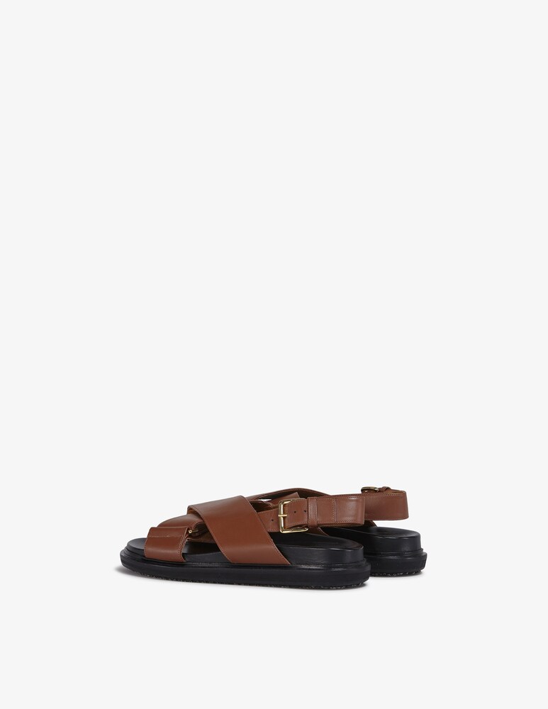 Marni Sandali In Pelle Fussbett
