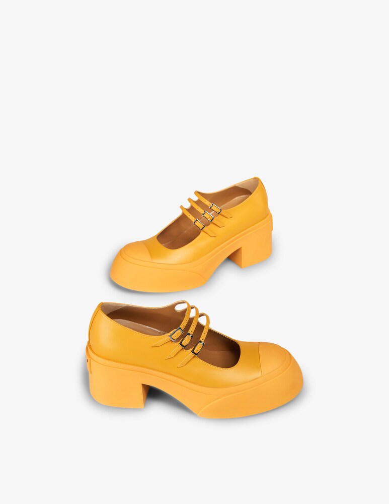 Marni Scarpa Pablo Mary Jane Con Triplo Cinturino