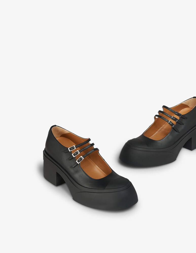 Marni Scarpa Pablo Mary Jane Con Triplo Cinturino