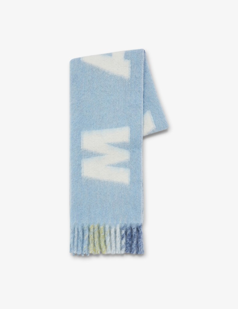 Marni Sciarpa in lana con maxi logo