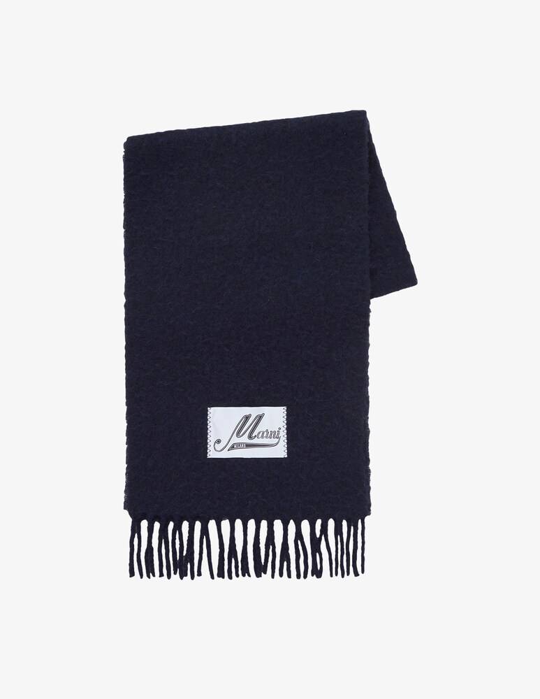 Marni Sciarpa in lana garzata - Blu