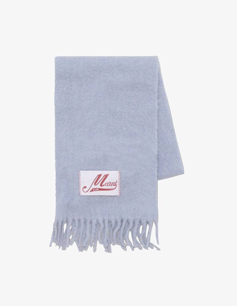 Marni Sciarpa in lana garzata - Blu