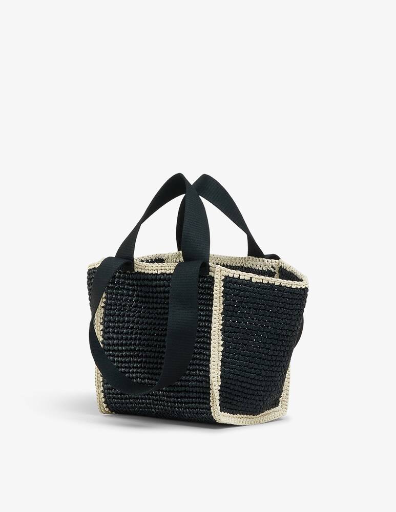 Marni Sillo Borsa Shopper In Maglia Macramé Effetto Rafia