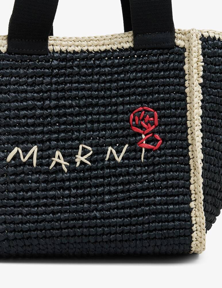 Marni Sillo Borsa Shopper In Maglia Macramé Effetto Rafia