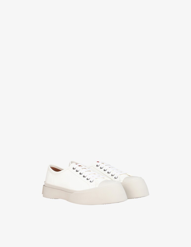 Marni Sneakers In Pelle Pablo - Bianco