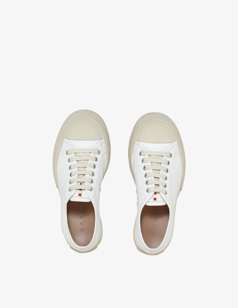 Marni Sneakers In Pelle Pablo - Bianco