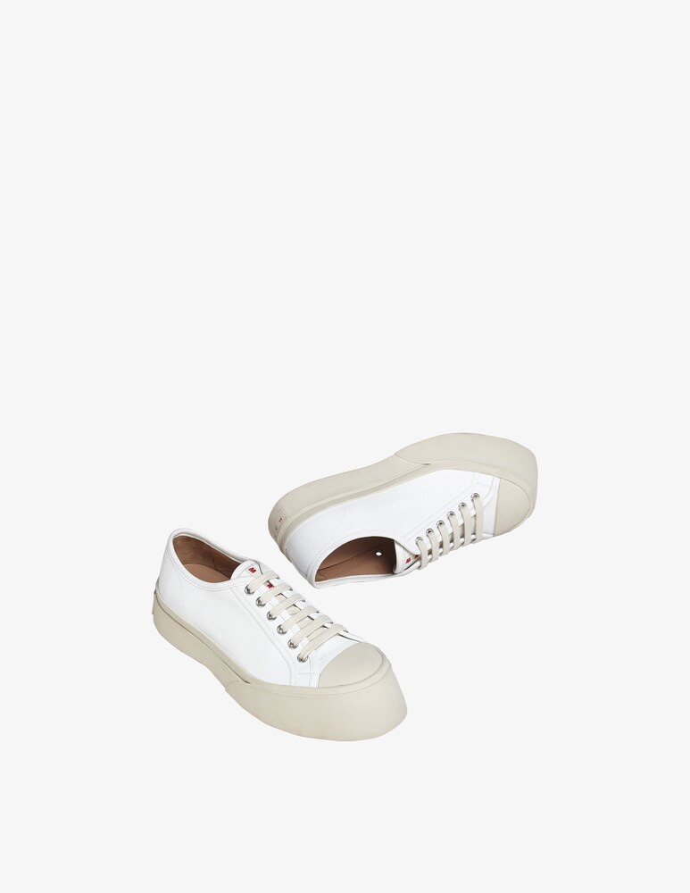 Marni Sneakers In Pelle Pablo - Bianco