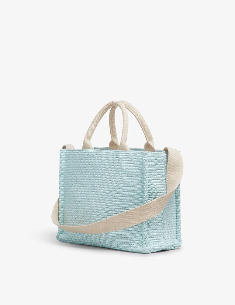 Marni Tote Bag Piccola In Tessuto Effetto Rafia