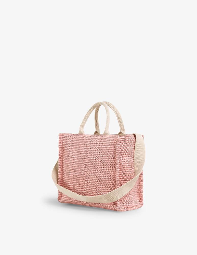 Marni Tote Bag Piccola In Tessuto Effetto Rafia